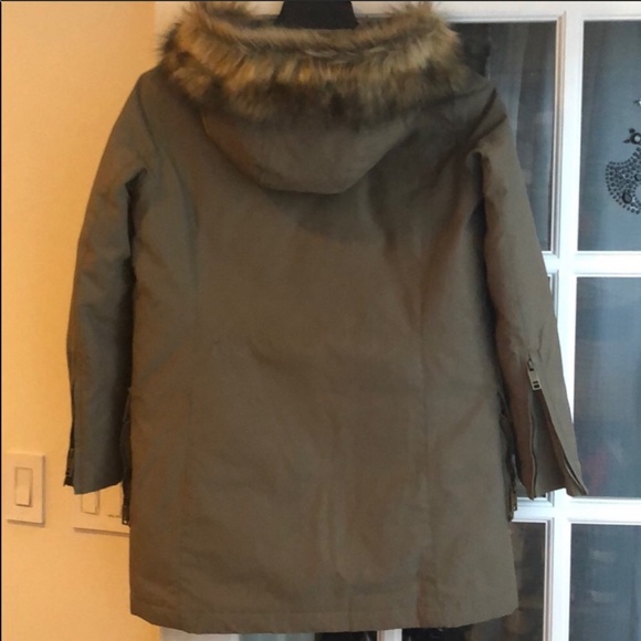 Zara SzM Green Parka Puffer Coat - Picture 2 of 14